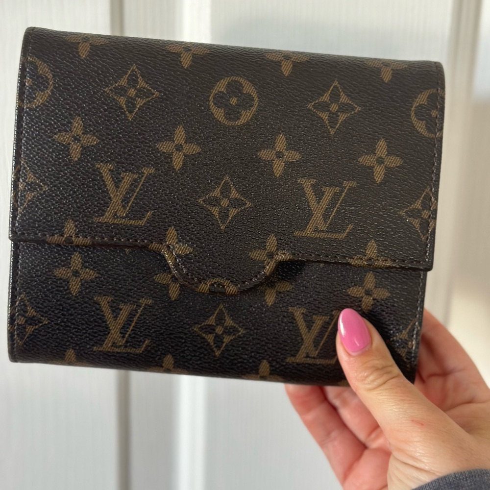 Monogram Brown Clutch